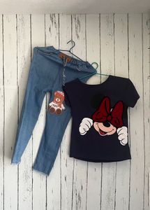 Max Minnie Mouse T-Shirt & Jeans Set