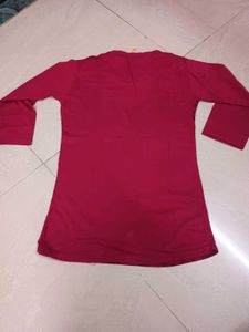 ❤️ Red T-Shirt with Black Front Design