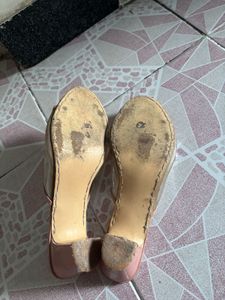 Trendy Clear Strap Heels
