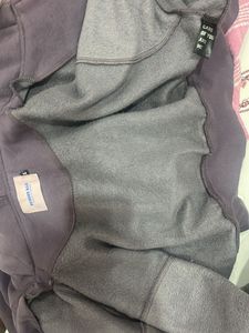 Purple Cropped Zip-Up Hoodie
