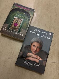 2 Books: Palace of Illusions & Unfinished