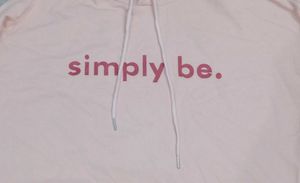 Pink "Simply Be" Hoodie