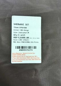 Men's Manyavar sherwani branded.