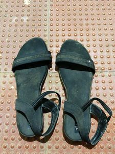 Elegant Black Ankle Strap Sandals