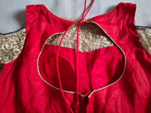 Stylish Cold Shoulder Embroidered Blouse