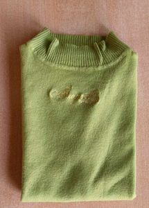 "Vintage Green Knit Top"