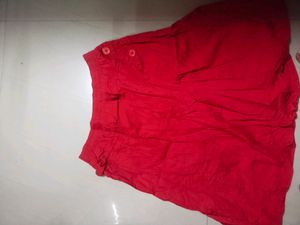 Red Skirt Soft Material Never Worn