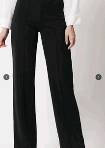 Classic Black Wide Leg Trousers