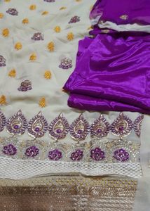 Gold And Purple New Dress (Dress. Dupata.pant )