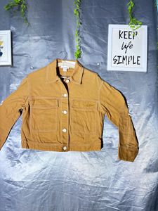 Classic Mustard Yellow Cropped Jacket