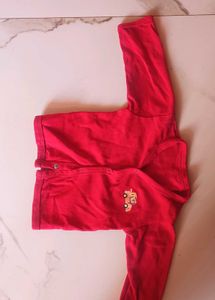 Cute Baby Red Cardigan