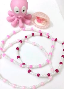 Classic Pink Beads Bracelet Set