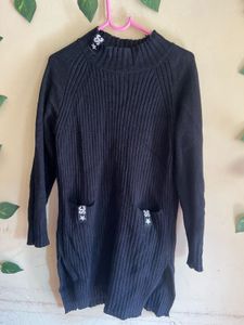 Elegant Knit Sweater Dress