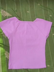 Combo affordable Ribbed Square Neck crop top