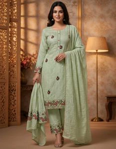 Elegant Embroidered Kurta Set with Dupatta
