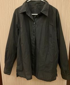 Classic Black Collared Button-Up Shirt