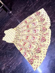 Yellow Elephant Print Maxi Dress