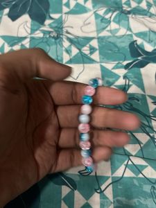 cotton candy Beaded Bracelet