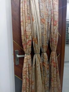 ||2 Pairs Of Multi-coloured Door Curtains|| 6ft 4"