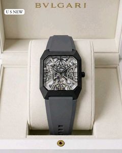BVLGARI PREMIUM MENS Skeletal Open Heart Dial WATC