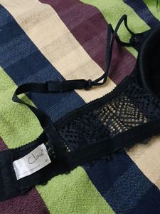 Clovia Black Bra With Noodle Strap