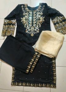 Elegant Embroidered Kurta Set