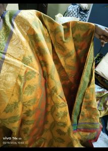Elegant Mustard Yellow Saree with Blouse