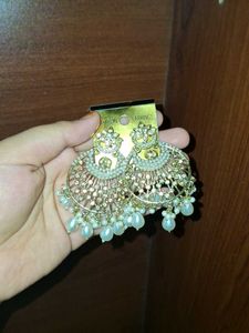 Statement Fashion Earrings with Pearls