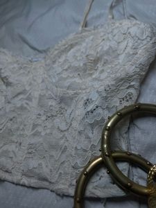 Lace Bustier Crop Top
