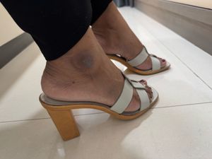 Stylish grey Block Heels