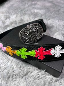 black chrome hearts rare belts