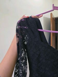 Elegant Black Lace Dress