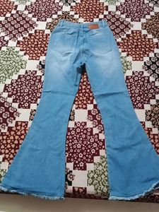 Light Wash Bell Bottom Jeans