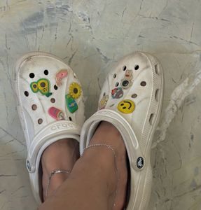 crocs white baya clogs