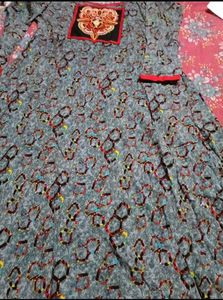 Beautiful Printed Anarkali Gown