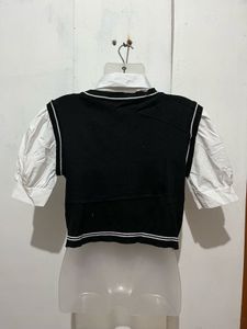 Chic Black V-Neck Vest Top