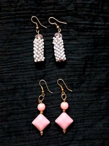 2 Pair of Beaded Earrings