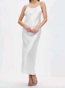 Elegant White Slip Dress