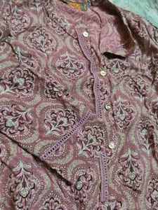 pink kurta set