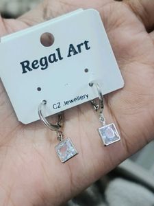 Regal Art Square Korean CZ Earrings