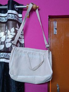 Stylish Light Grey Canvas Tote Bag
