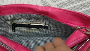 Pink &amp; White Striped Tote Bag