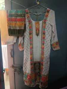 Boutique stitched Bubble silk Kurta Set