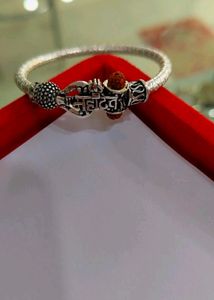 Mahadev Pure Silver Kada