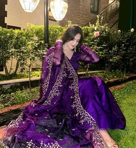 Elegant Purple Kurta Set with Dupatta