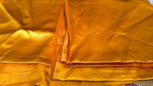 Premium Mustard Yellow Satin Fabric 5.5 mtr