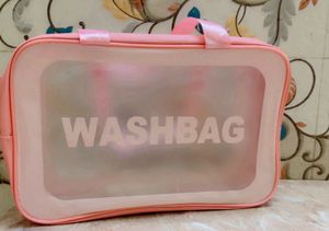 Pink Cosmetic Bags - 3 Piece Set