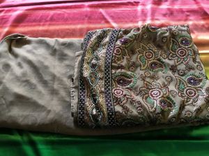 Embroidered Saree heavy