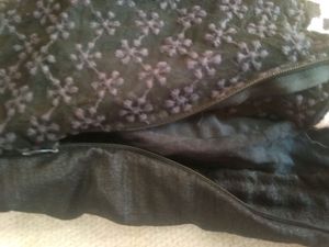 Black silk/net blouse cum crop top