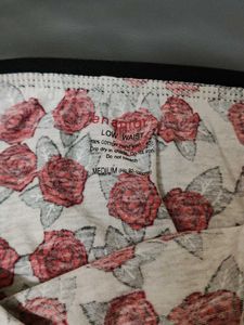 Women's Rose Print Briefs